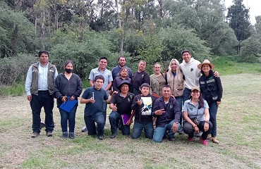 ejidataios de los remedios posando par foto después de su faena mensual de limpieza dentro del parque nacional los remediosdel parque nacional los remedios posan para foto al concluir sus trabajos